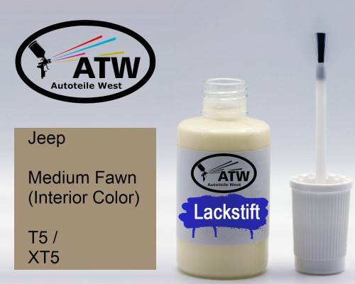 Jeep, Medium Fawn (Interior Color), T5 / XT5: 20ml Lackstift, von ATW Autoteile West.